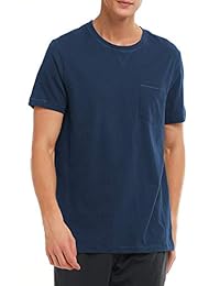 Camiseta David Archy para hombre, paquete de 2 de algodón ultra suave y cómodo, con cuello redondo y manga corta