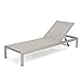 Christopher Knight Home 300495 Crested Bay Outdoor Aluminum Chaise Lounge Chair | Set of 4 | in Grey