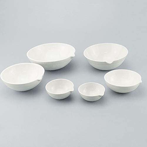 AdamasBeta Porcelain Evaporating Dish With Tongs Set, Ceramic