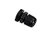 100pcs Waterproof PG9 Cable Gland Connector Black Plastic Adjustable IP68 M16 Thread Cable Gland with Locknut Rubber Ring for 4-8mm Wire