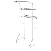 Width Adjustable 2-Shelf White Metal Space Saver Unit / Utility Storage Rack - MyGift