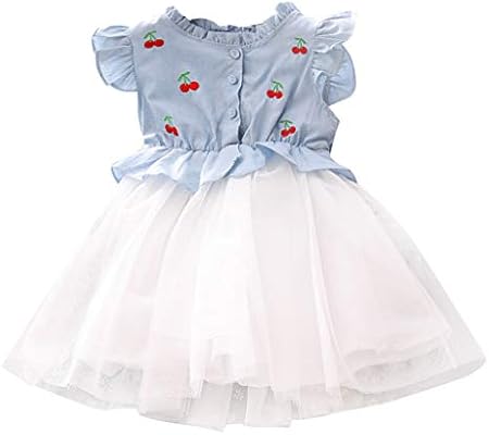 light blue baby girl dress