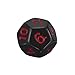 EBOOT 7-Die Polyhedral Dice Compatible with DND Dice Set Dungeons and Dragons with Black Pouch (Black)
