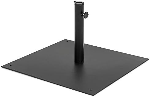 Amazon Com Best Choice Products 38 5 Pound Steel Square Patio Umbrella Base Stand W Tightening Knob And Anchor Holes Black Garden Outdoor
