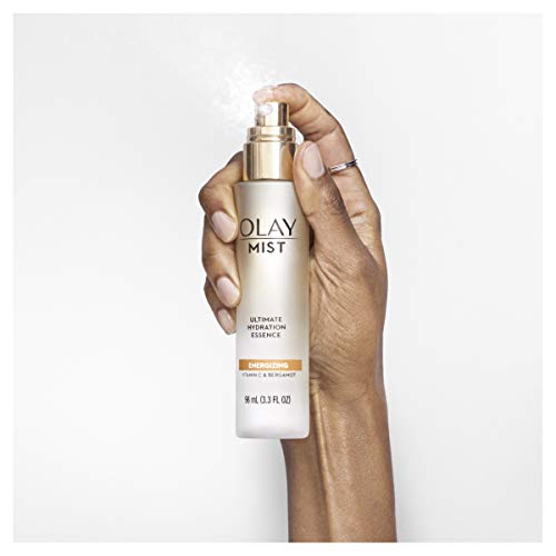 Olay Face by Hydrating Facial Spray Essence with Bergamot, Energizing Vitamin C Mist, Fresh, 3.3