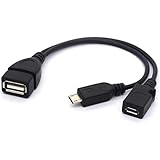 Apollo23-Right Angle USB 2.0 Micro Male to USB Female Host OTG Adapter for SamSung i9100 i9300