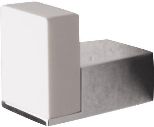 ID Solid Surface White Matte Towel Robe Hook Hanger for Bath Towel Holder, Brass