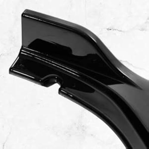 Gloss Black Front Bumper Lip Spoiler Splitter Kit – For Honda Accord, 4-Piece, ABS Plastic, Adjustable Angle