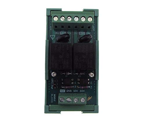 HQ 2 Channel 2CH 24VDC Relay Board PLC DIN Rail Mounting Dual LED - NPN/PNP