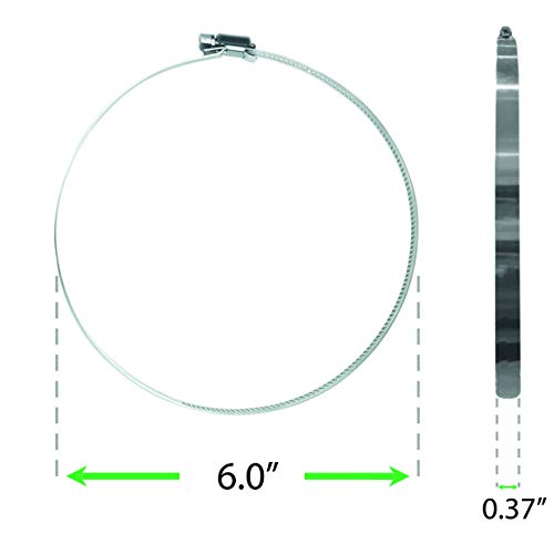 2 GLIDESTORE+6+Inch+Stainless+Steel+Clamps