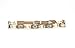 M & F Western Men's Bone Bead Hat Band Brown One Size