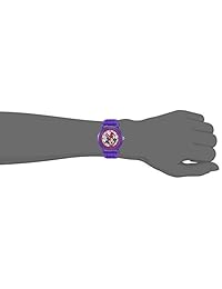 Cuarzo reloj Casual de Disney Girl 'Minnie Mouse', Color: Púrpura (Modelo: wds000008 (plástico y silicona)
