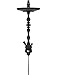 STARBUZZ Discovery American Made Hookah Stem - Stainless Steel and Aluminum - Stem Only - Black