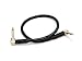 Monoprice Premier Series 1/4 Inch (TS) Right Angle Male to Right Angle Male 16AWG Audio Cable Cord - 1.5 Feet- Black (Gold Plated)