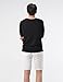 (THK02) Mens Slim Fit Twist Tee Crew Neck Lightly See-Through Stretchy Tshirts Black US M(Tag Size 2XL)