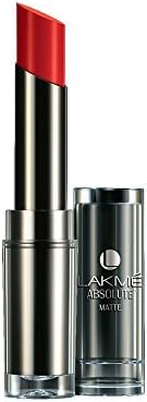 Lakme Absolute Matte Lipstick - Red Envy - 3.7 g - Packaging may be vary)