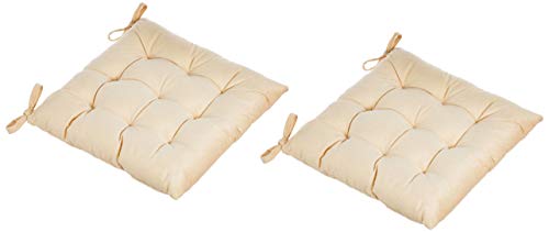 Redearth Velvet Square Chair Pads Washable Non Slip Felt Seat