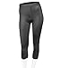 AERO|TECH|DESIGNS | Women's USA Classic Cycling Capris | Padded Compression Spandex Capri | Medium | Black