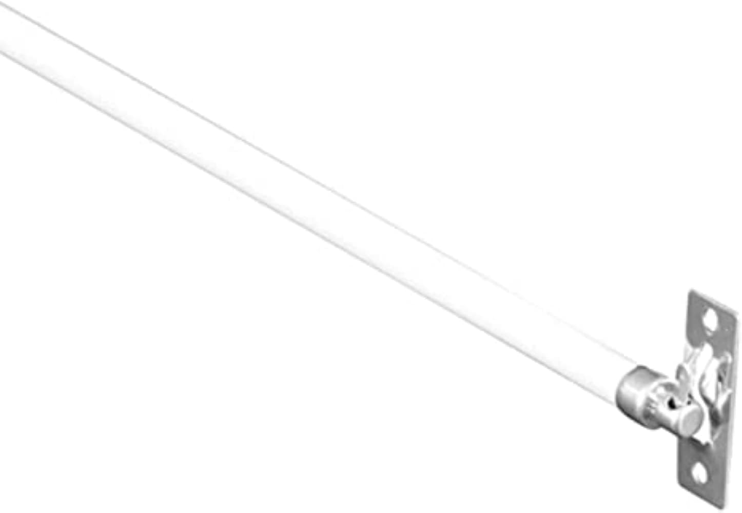 Window Treatment Hardware - Spring Window Fashions Swivel End Sash Curtain Rods 5/16 Inch 2 Rods per Pack 2 Sizes Adjustable Width,