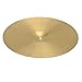 Kuyal 16-Inch Crash Cymbal，0.7mm Copper Alloy Crash Cymbal for Drum Set- Golden (Crash Cymbal)