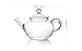 Yeme Mini Glass Teapot Heat Resistant 7 Ounce or 200 Milliliter (015)