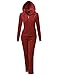 MBE Women's Athletic Soft Velour Zip Up Hoodie Sweatpants Set