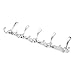 Efaithtek Wall Mount Hook Hanger Hook Rail Chrome Plated Steel Coat Robe Clothes Towel Rack (15 Hooks)