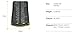 CRAZY ANTS 25 Slots Reel Rolling Tool Bag, Heavy Duty Roll Up Tool Bag Organizer, Professional Tool Roll Bag for Mechanic, Carpenter, Electrician & Hobbyist