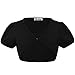 Jxstar Little Girls Shrug Cropped Button Front Bolero Short Cap Sleeve Top