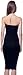 DNA Couture Womens Basic Strapless Bodycon Mini Tube Dress Med Black