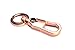 Mehr Classic Attachable Key Chain - Simple, Elegant, Durable Multi-Ring Key Holder - Smart Keychain (Gold/Rose Gold - Modern Valet)