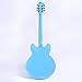 2019 New Product GROTE BRAND Electric Guitar Semi Hollow Body with Guitar Gig Bag (Miami Blue)