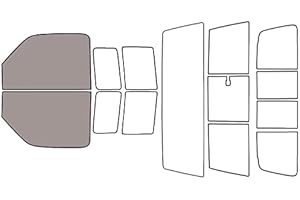 Rvinyl Window Tint Kit Compatible with Ford Ranger 1993-2011 - Front Precut Kit - 50%