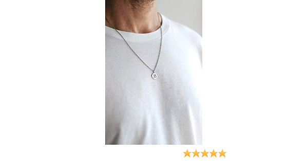 Om necklace for men, groomsmen gift 