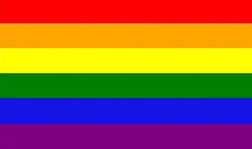 Perfectflags Gay Pride Rainbow Flag 3ft x 2ft Medium - 100% Polyester - Metal Eyelets - Double Stitched