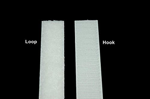 1" White Velcro Tape Hook &amp; Loop Set 25 Yard Roll