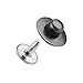 100 Sets Rivets Fasteners Studs Button Sewing Jeans (Gun Black)