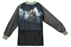 Louis Garneau Designer Kids Smock Artist Painting Apron Long Sleeves for Boys