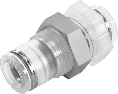 Festo 133101 Model NPQP-H-Q6-E-FD Push-In Bulkhead Connector