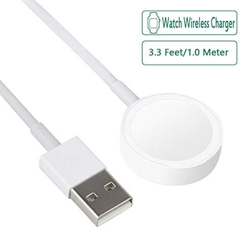 Kaihang Watch Charger Charging Cable, iWatch Magnetic Charging Cable Portable Cord 3.3 feet/1meter Compatible with iWatch 38mm & 42mm, Apple iWatch Series 1/2 / 3
