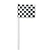 DecoPac Checkered Flag DecoPic Cupcake Picks (12 Count)