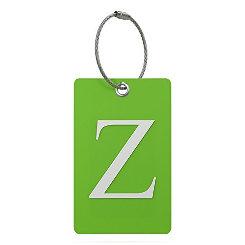 Luggage Tag Initial â€“ Fully Bendable Tag w/ Stainless Steel Loop (Letter Z)