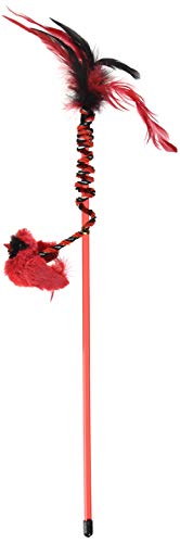 OurPets Play-N-Squeak RealBirds Fly Over Wand Interactive Cat Toy