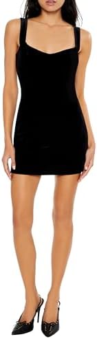 forever 21 sweetheart mini dress Forever 21 Women's Caged Mesh Sweetheart Mini Dress in Black Small