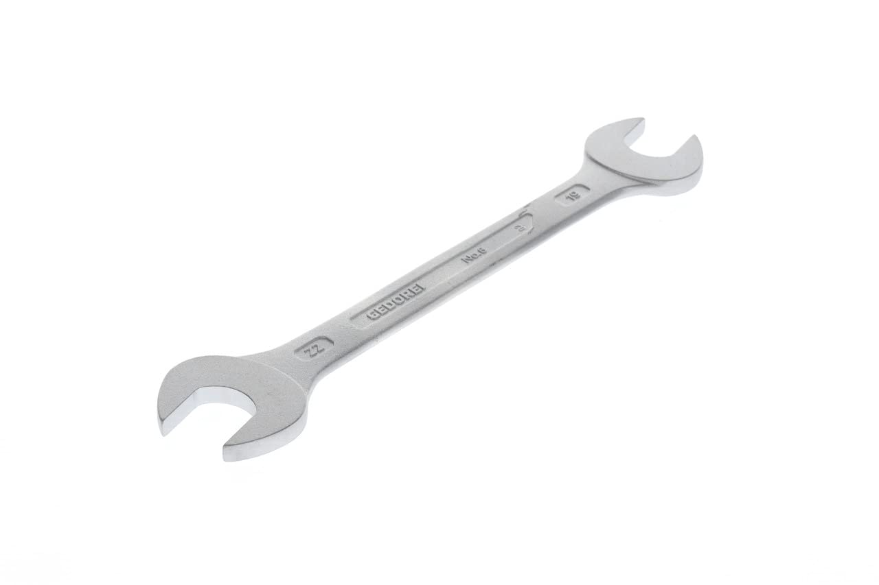 Gedore 6-19X22 19 x 22 mm D3110 Double Open Ended Spanner - Silver