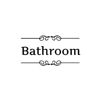 LRRH Creative Home Decoration Bathroom Removable Cute Door Stickers For Toilet/ Washroom /Bathroom /Restroom Decorations(Bathroom) Product ID: 9191792460538