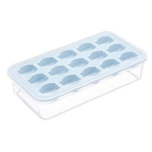 certainPL Ice Cube Tray, Plastic Jelly Chocolate Mold Ice Cream Mould, BPA Free (Light Blue)