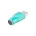 USB Type A Male to PS/2 Female Adapter - Pack of 2pcs