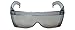 Calabria 3000 Fit Over Safety Glasses Fitover Prescription Eyewear Silver Mirror Men Women Wrap Around Tinted Anti Fog Glare