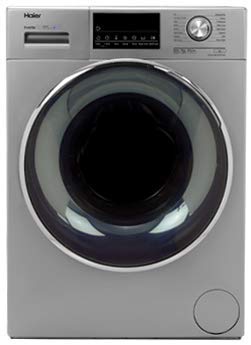 Haier 10 kg Direct Motion Motor Fully-Automatic Front Loading Washing Machine,Laser Seamless Welding Drum, 1400 RPM (HW100-M14876TNZP, Titanium